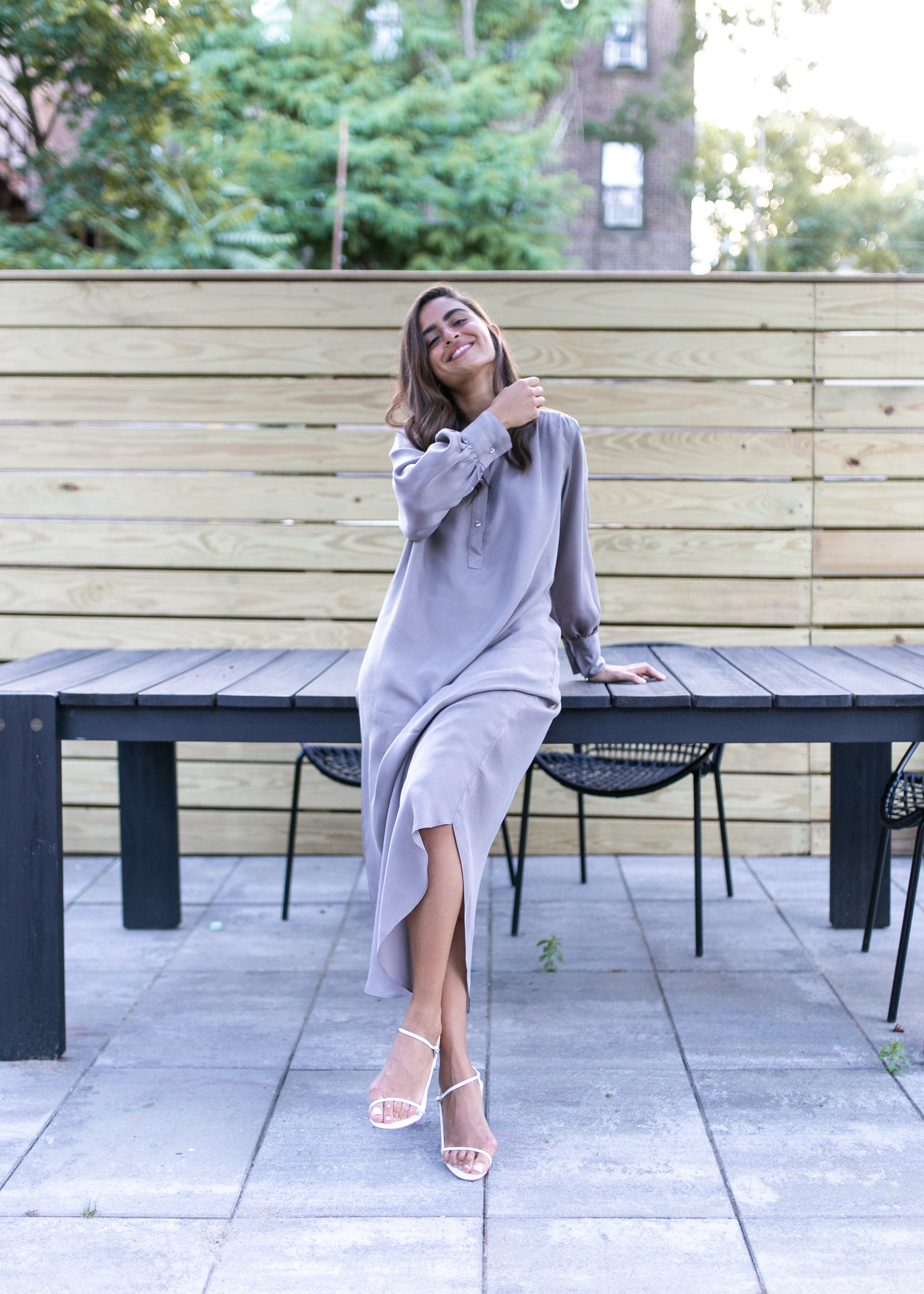 Luxe Dress - Slate - The Frock NYC